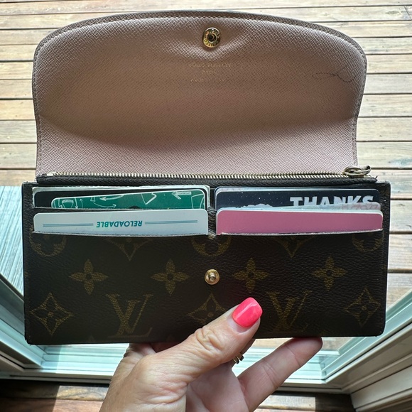 $575 LV Emillie Long Wallet Pink Snap Only Owner 💎Authentic - Picture 13 of 16
